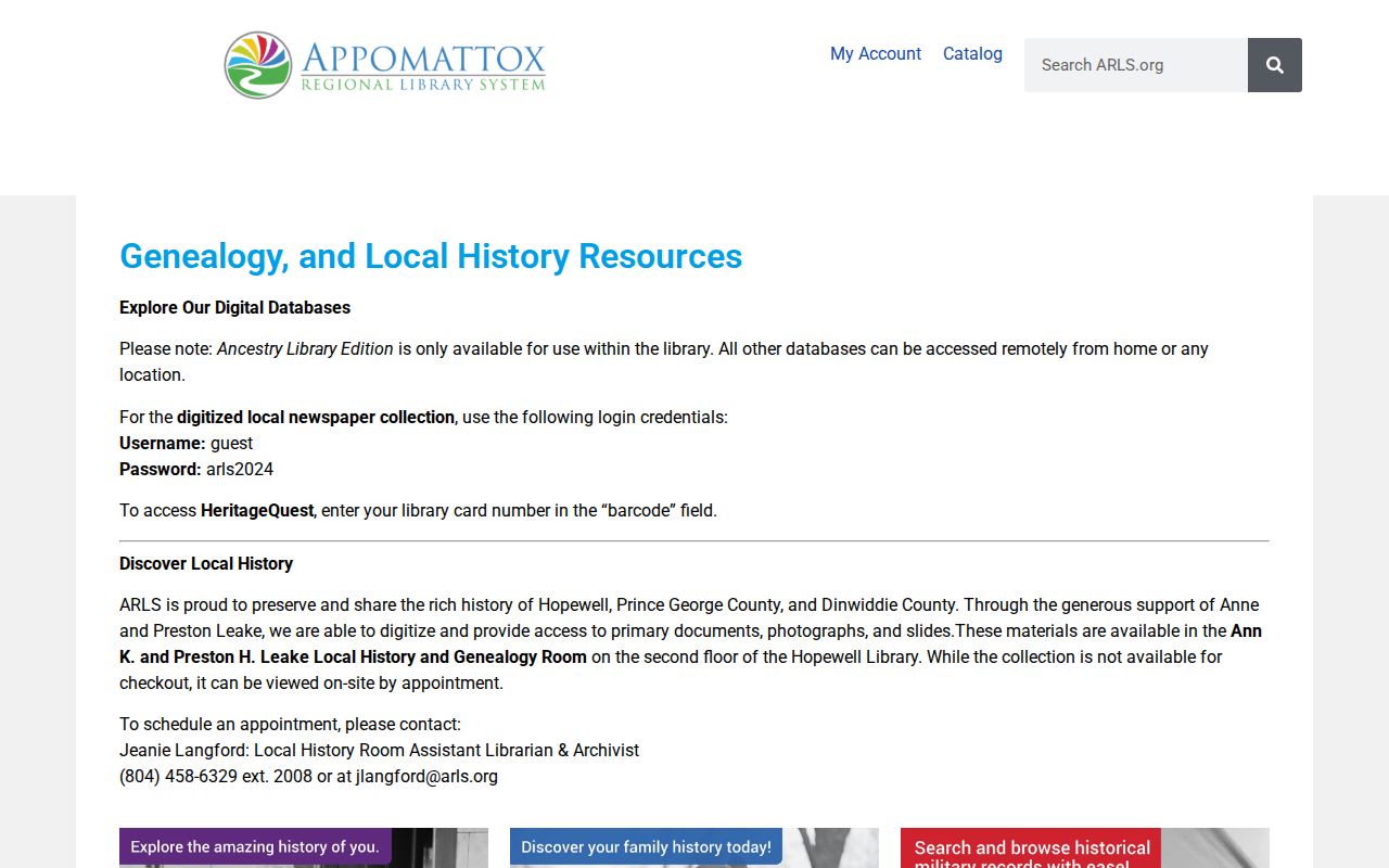 Hopewell city directory research at the Leake Local History and Genealogy Room