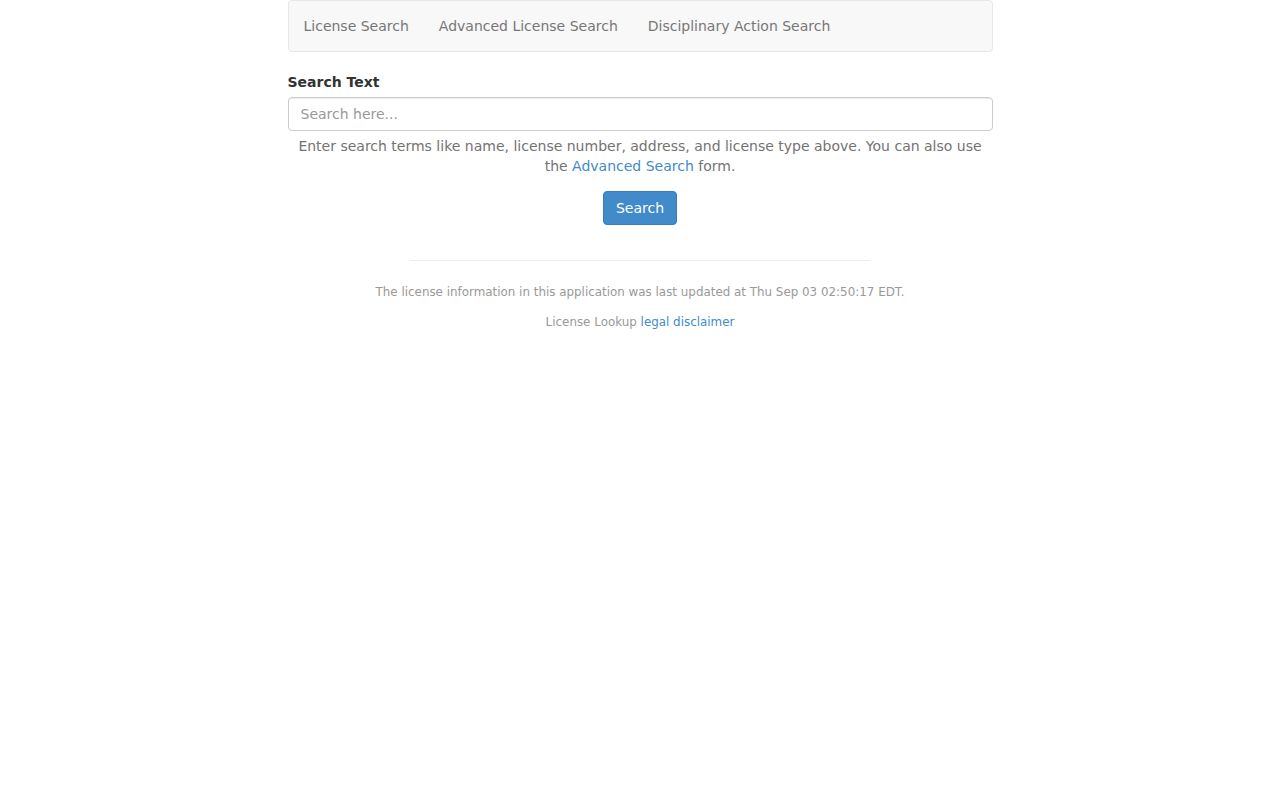 Hopewell resident lookup in Virginia DPOR License Lookup